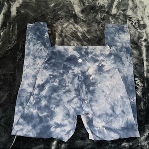 Lululemon Blue Tie Dye Align Legging Length 25 Size 4